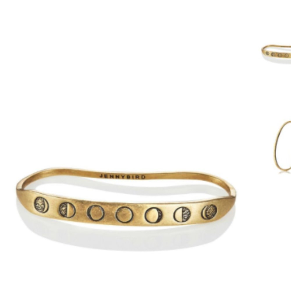 Jenny Bird Moon Phase Palm Cuff in Brass